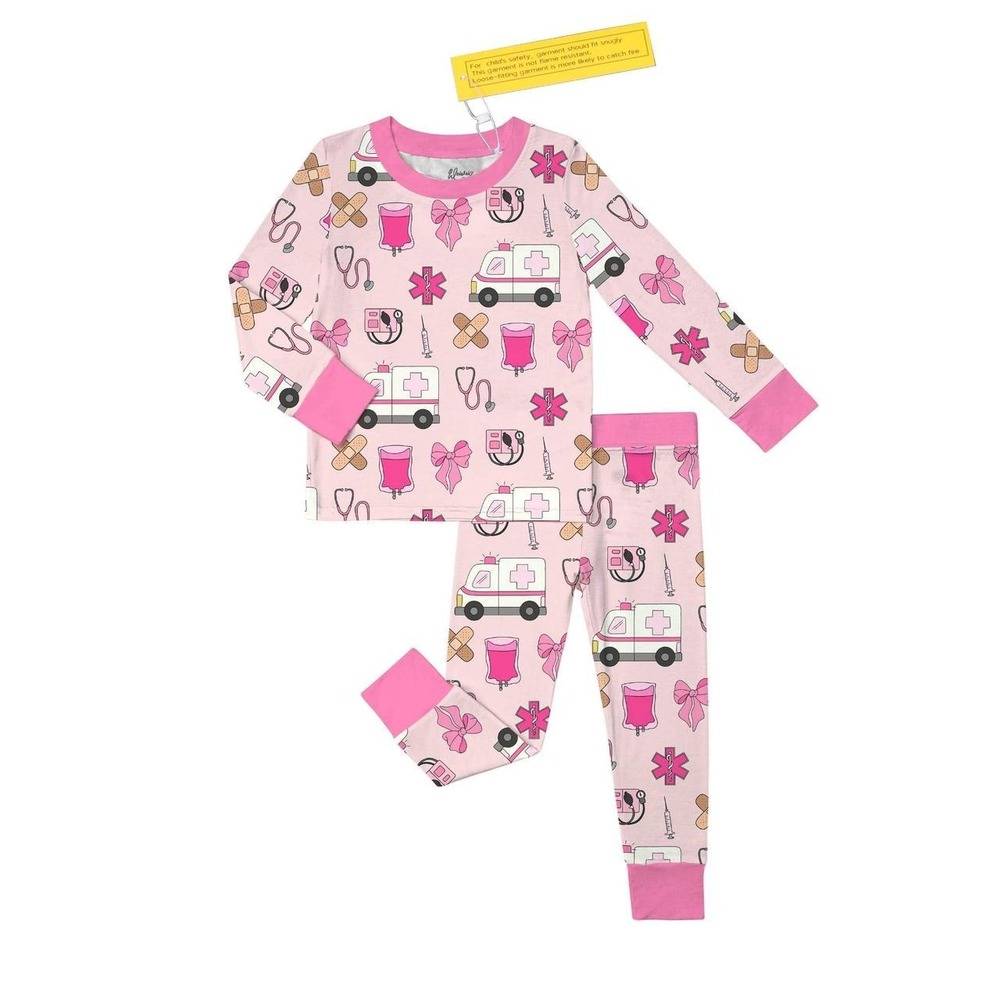 Nurse in training bamboo pajamas -3T
